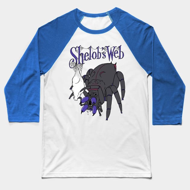 Shelob's Web Baseball T-Shirt by C.E. Downes